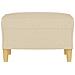 Poggiapiedi Crema 60x50x41 Cm In Tessuto - Foto miniatura 3