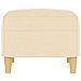 Poggiapiedi Crema 60x50x41 Cm In Tessuto - Foto miniatura 4