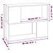 Libreria /divisorio Rovere Marrone 80x24x63 Cm - Foto miniatura 7