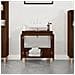 Mobile Lavabo Rovere Marrone 58x33x60 Cm In Legno Multistrato - Foto miniatura 3