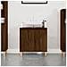 Mobile Lavabo Rovere Marrone 58x33x60 Cm In Legno Multistrato - Foto miniatura 1