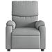 Poltrona Reclinabile In Tessuto Grigio Chiaro - Foto miniatura 3