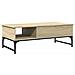 Tavolino Salotto Rovere Sonoma 100x50x35 Cm Multistrato Metallo - Foto miniatura 2