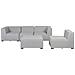 Set Da Giardino Modulare 4 Posti Grigio Chiaro Arezzo - Foto miniatura 2