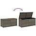 Contenitore Da Giardino Grigio 283l In Polyrattan - Foto miniatura 3