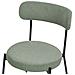 Sedia Da Pranzo Set Di 2 Bouclé Verde Chiaro Allison - Foto miniatura 7