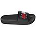 Black Casual Open Pool Slide Infradito Sintetico Scarpe Uomo Nero Eu 46, Em0em01191 Bds - Foto miniatura 2