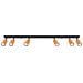 Lampada Da Soffitto Winx 6l Nero /coop Sl. 1380 - Moderno Lampade Da Soffitto Nero /rame 18.5x118x6 Cm - Foto miniatura 1
