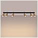 Lampada Da Soffitto Winx 6l Nero /coop Sl. 1380 - Moderno Lampade Da Soffitto Nero /rame 18.5x118x6 Cm - Foto miniatura 3