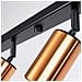 Lampada Da Soffitto Winx 6l Nero /coop Sl. 1380 - Moderno Lampade Da Soffitto Nero /rame 18.5x118x6 Cm - Foto miniatura 7