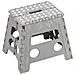 Sgabello Multiuso Pieghevole Clic-clac 30x22x32 In Plastica Richiudibile Grigio - Foto miniatura 4