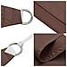 Vela Parasole In Tela Oxford Quadrata 2x2 M Marrone - Foto miniatura 6