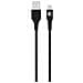 Cavo Di Ricarica E Trasferimento Usb-a /lightning 2.4a Fastcharge 12w 1.2m, Nero - Foto miniatura 2