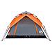 Tenda a Cupola 4 Persone Grigio e Arancione a Rilascio Rapido - Foto miniatura 5