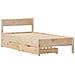Letto senza Materasso 75x190 cm in Legno Massello Pino - Foto miniatura 3