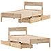 Letto senza Materasso 75x190 cm in Legno Massello Pino - Foto miniatura 9