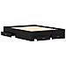 Struttura letto con cassetti Rovere nero Legno ingegnerizzato - Foto miniatura 5