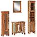 Set Mobili da Bagno 4 pz in Legno Massello di Recupero - Foto miniatura 1