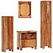 Set Mobili da Bagno 4 pz in Legno Massello di Recupero - Foto miniatura 4