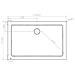Piatto Doccia 76x120 Cm Rettangolare Ribassato Resina H3.5 Cm Monaco Bianco - Foto miniatura 2