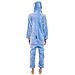 Pigiama Da Donna Tuta Kigurumi Onesie Costume Stich Blu 145-155 S - Foto miniatura 3