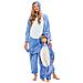 Pigiama Da Donna Tuta Kigurumi Onesie Costume Stich Blu 145-155 S - Foto miniatura 5