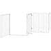 Cancello Cani Porta Pieghevole Bianco 10 Pannelli 800 cm Pioppo - Foto miniatura 4