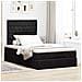 Struttura Letto Pouf con Materassi Nero 120x200 cm Velluto - Foto miniatura 4