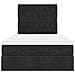 Struttura Letto Pouf con Materassi Nero 120x200 cm Velluto - Foto miniatura 8