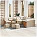 Set Divano da Giardino 12 pcs Beige e Crema 90 x 55 x 71 cm - Foto miniatura 2