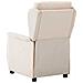 Poltrona reclinabile Crema 67.5 x 93.5 x 101.5 cm Tessuto - Foto miniatura 4