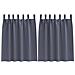 Tende con tende 2 pcs Antracite 140x140cm Poliestere - Foto miniatura 1