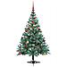Albero di Natale artificiale Verde 150 cm PVC e Acciaio - Foto miniatura 6
