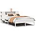 Letto Libreria senza Materasso Bianco 135x190 cm Legno di Pino - Foto miniatura 1