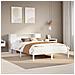 Letto Libreria senza Materasso Bianco 135x190 cm Legno di Pino - Foto miniatura 2