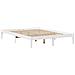 Letto Libreria senza Materasso Bianco 135x190 cm Legno di Pino - Foto miniatura 5