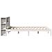 Letto Libreria senza Materasso Bianco 135x190 cm Legno di Pino - Foto miniatura 7