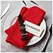 Set Di 12 Tovaglioli Da Tavola In Cotone - Orlo A Giorno, Bordo Sfilacciato, Mussola Per Matrimoni, Natale E Decorazioni Tavola Red - Foto miniatura 2