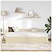 Struttura Letto Angolare con Materasso 2 pcs Crema Tessuto - Foto miniatura 3