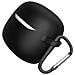 Custodia Protettiva In Silicone Compatibile Con Jbl Tune Flex 2 - Cover Anti-caduta Per Auricolari Black - Foto miniatura 2
