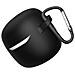Custodia Protettiva In Silicone Compatibile Con Jbl Tune Flex 2 - Cover Anti-caduta Per Auricolari Black - Foto miniatura 3