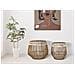 Cestoni Fuji In Rattan Naturale — Coppia Ø 47x39,5 E Ø 34x36,5 Cm - Foto miniatura 5