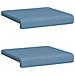 Cuscino per panchina 2 pz corduroy Blu Profondità 35 cm - Foto miniatura 6