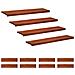 Tappeti per scale 12 pz 110 x 30 x 2 cm Marrone - Foto miniatura 1