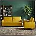 Set di Divani con Storage 2 pz Giallo Poliestere - Foto miniatura 4