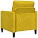 Set di Divani con Storage 2 pz Giallo Poliestere - Foto miniatura 8
