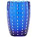 Set 6 Bicchieri Tumbler in Vetro Ø 71 mm H 109 mm Capacità 32 cl Colore Blu - Collezione Perle - Foto miniatura 1