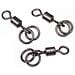 Girelle Con Doppio Anello Double Ring Swivel Unica Nero - Foto miniatura 2
