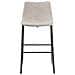 Set Di 2 Sgabelli Da Bar In Tessuto Beige Franks - Foto miniatura 7