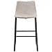 Set Di 2 Sgabelli Da Bar In Tessuto Beige Franks - Foto miniatura 19